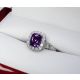  purple sapphire ring in box 