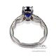 2.62 ct sapphire ring back side 