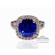 Vivid Blue sapphire ring 