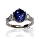 Vivid Blue engagement Ring