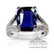 unique blue sapphire engagement ring 