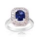 Platinum Sapphire Ring, 1.69 ct Unheated GIA Certified  