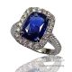  blue sapphire Engagement Ring