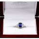 GIA Certified 18kt blue sapphire 