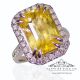 yellow Ceylon sapphire ring