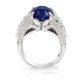 royal blue sapphire engagement ring