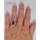 blue sapphire 2.95 ct ring 