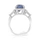 Platinum Sapphire Ring, 4.03 ct Untreated Blue Emerald GIA