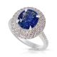 Platinum Sapphire Ring, 2.11 ct Unheated GIA Certified 