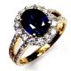 blue sapphire 14kt gold 