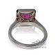Untreated pink Sapphire 18 kt