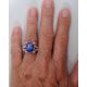 12.50 grams blue sapphire ring