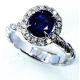 oval cut sapphire ring photo