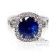 Rich royal blue diamond ring 