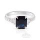 Unheated Platinum Sapphire Ring, 2.55 ct GIA Certified 