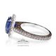 blue platinum ring