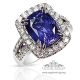 Violetish Blue gemstone ring 