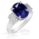 Color Change Sapphire Ring,  4.21 ct Untreated Platinum GIA x 3