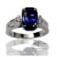 18kt blue sapphire ring 