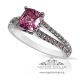 Pink-sapphire-Cushion-cut-diamonds-ring