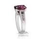 Pink sapphire and diamond Engagement Ring