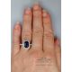 Antique Sapphire Royal blue ring