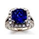 9.60 grams blue sapphire ring 