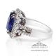Violetish Blue sapphire ring 
