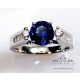 Round Cut Blue Ceylon sapphire