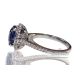 blue sapphire and platinum ring