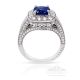 2.61 ct Sapphire & Diamond Platinum Wedding ring GIA