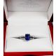2.92 ct Blue sapphire ring 