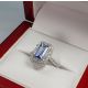 light blue sapphire and diamond ring