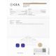GIA certified blue sapphire 3.10 ct