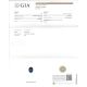 GIA certified for 4.12 ct blue sapphire  