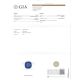 GIA certificate for cushion vivid blue sapphire and diamonds ring