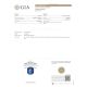 Gia certified for Royal Blue Sapphire 6.12 Ct Cushion ring 