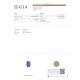 GIA certificate 2.36 ct blue sapphire 