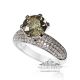 Green Sapphire and Diamond Ring from Ladies 