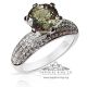 green sapphire and diamond engagement ring