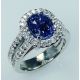 Blue Ceylon Sapphire oval cut 