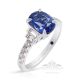 Custom Order, Platinum Sapphire Ring , 2.51 ct Unheated GIA Certified