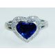 Blue Sapphire heart cut 