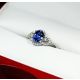 4 gm blue sapphire ring