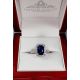 Antique Sapphire royal blue ring