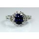 2.45 ct blue sapphire ring