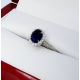 blue Ceylon sapphire in box 