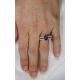 blue sapphire in finger 