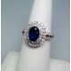 6.5 gm blue sapphire ring 