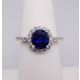 2.63 ct blue sapphire ring